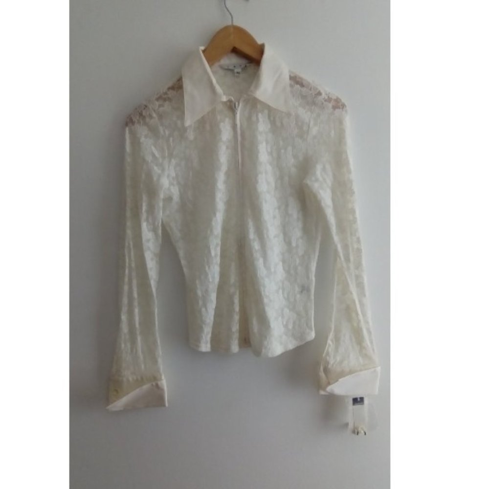 Cabi Dress Shirt Lace